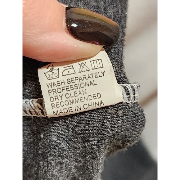 Womens XL Pink White Gray Sweater Hood Color Block Cozy Sporty Neapolitan Light - Picture 12 of 16